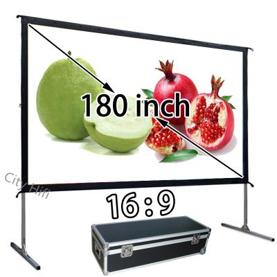 China Quick Install White Projection Screen 180