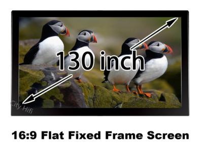 China 130 Inch 16 9 Projection Screen , Home Theatre Projection Screen Excellent Image for sale