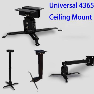 China Black Manual 43 -  65cm Universal Projector Ceiling Wall Mount For DLP LCD LED Video Beamer for sale