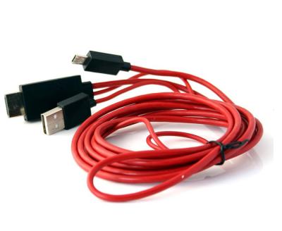 China Cable micro del cable de audio y vídeo USB de Hdmi los 2m HD a HDMI para el Samsung Galaxy S5 S4 S3 en venta