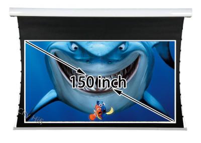 China Luxury Electric Tab - Tension Screen 150inch , Motorized Theater Screen Easily Assembled for sale