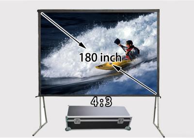 China Conference Quick Fast Fold Projection Screen / 1080P Projector Screens 180 Inch 4 by 3  Format for sale