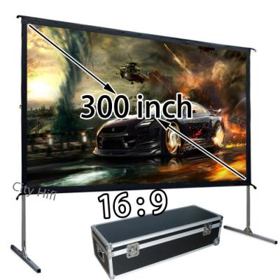 China Cinema Big Show Fast Fold Projector Screen , Portable Projection Screen With Aluminum Carry Case  for sale