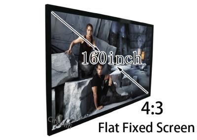 China Big 160 Inch 4 To 3 Front Projector Screen 160 Degree View Angle for sale