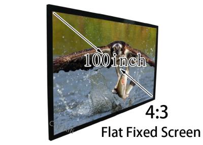 China DIY Aluminum Frame Flat Projection Screen / Matte White Screen For 3D Cinema for sale