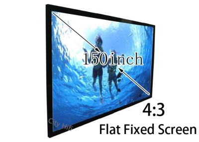 China Multimedia Cinema Flat Projection Screen 150'' , 1080P Projection Screen for sale