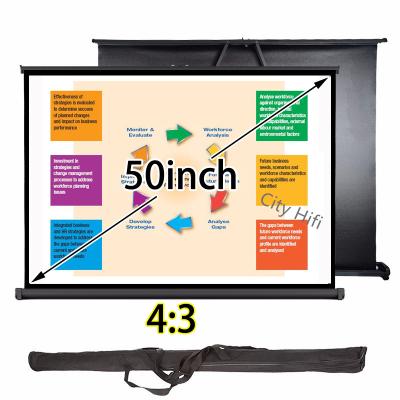 China 3D Projector Manual Projection Screen Clear Image With Aluminum Casing Material for sale