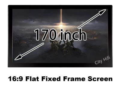 China Real 4K Front Projection Screen 170 Inch Clear Image For Cinema Theater Projector for sale