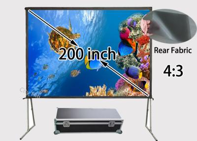 China Ultra Large 200inch Rear Projection Screens 4 / 3 For 3d Full Hd Beamer for sale