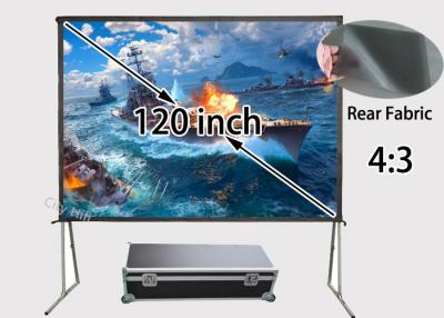 China Community Events fast fold Rear Projection Screens 120 inch 4 to 3 Format for sale