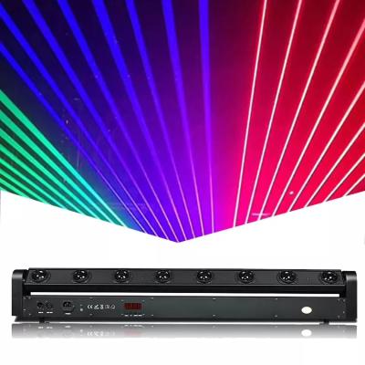 China Hot Sale Stage Dmx Stage Lights 8 Eyes RGB Led Mini Disco Laser Light For DJ Nightclub for sale