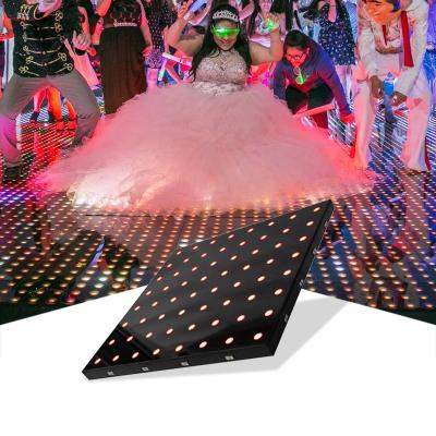 China Wedding Waterproof 64PCS MAGNETIC WIRELESS LED DANCE FLOOR DJ Show For Wedding Party for sale