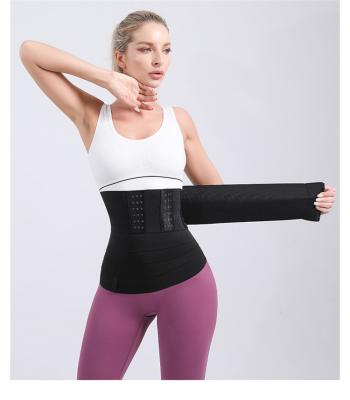 China Hot Sale Ladies Sports Breathable Corset Postpartum Get Up Tummy Control Hook Women Waist Trainer for sale