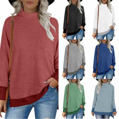 China Wholesale Warm Breathable Ladies Tops Long Sleeve Turtle Neck Autumn Women Cotton Sweater for sale