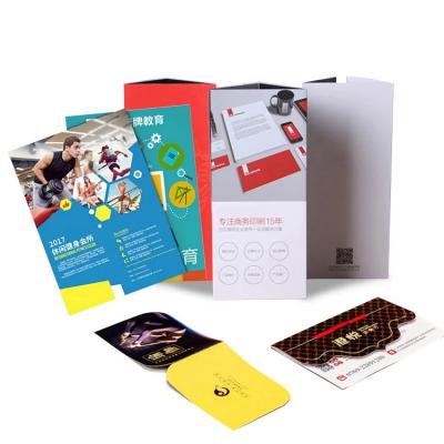 China paper & Custom Commercial A2 A3 A4 A5 Cardboard Poster / Flyer / Flyer / Menu Printing Wholesale for sale