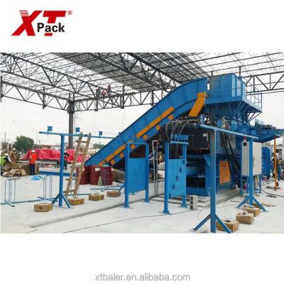 China Fully Automatic 150T Horizontal Recycycling Baler Baler Machine for sale