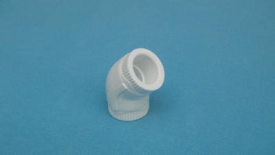 China 45 Degree Threaded Elbow / Ppr End Cap For Water Pipe / Plastic Crooked Pipe for sale