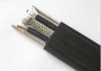 China Oil Resistant Flat Electric Wires And Cables / Metallic Shield Flexible Drag Chain Cable for sale