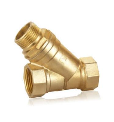 China Industrial Forged Brass Filter Ball Valve With Male Thread , High Temperature for sale