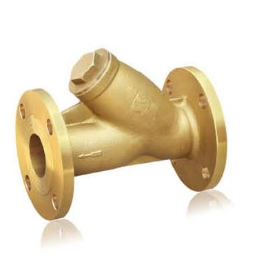 Chine Petite valve en laiton professionnelle pour le gas et le pétrole, valves de filtre de tamis de la bride/Y à vendre