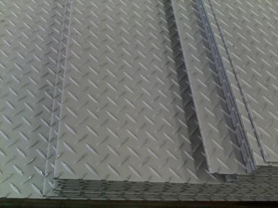 China Industrial Plant Galvanized Steel Checkered Plate ASTM A36 S235JR , Tear Shaped for sale