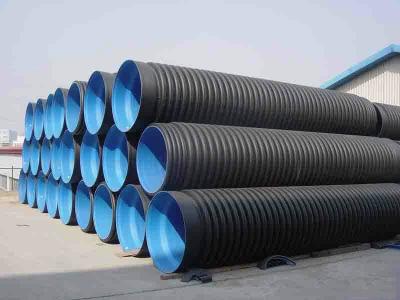 China Corrugated Perforated Drainage Polyethylene Plastic Pipe With High Density for sale