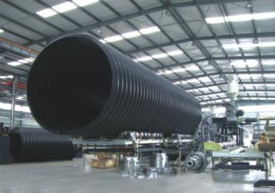 China Underground HDPE Double Wall Corrugated Drainage Pipe With Large Diameter for sale