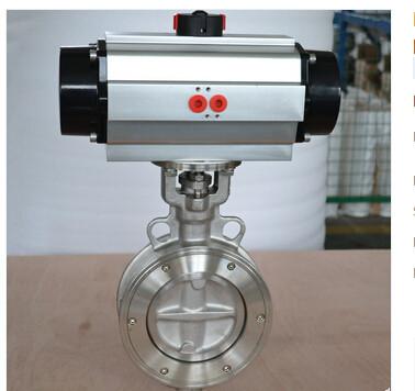 China 304 Air Pressure Relief Valve wafer Connection Pneumatic butterfly Valve for sale