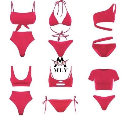 China Breathable Custom manufacturer bikini  two piece swimsuit bathing suit sexy bathing suit women swimwear 2021 for sale