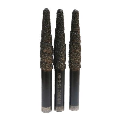 China Good Quality Granite Router Bit CNC Empty Workshop Machinery Repairs Welded Diamond Engraving Tool For Stone Carving Machine for sale