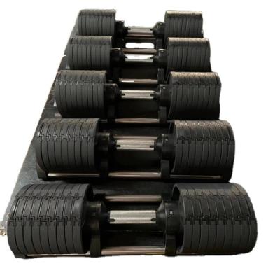 China Gym Fitness Equipment Rubber Covered Accessories Adjustable Dumbbell Dumbbell for sale