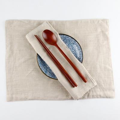 China American Style Heat Insulation Eat Mat Nature Linen Napkin for sale