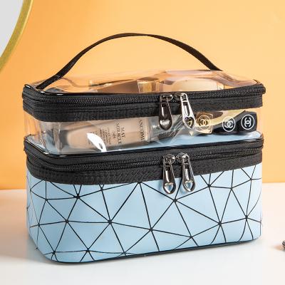 China Pratical Case Zipper Lock Travel Accessories Transparent Toiletry Bag Cosmetic Bag for sale