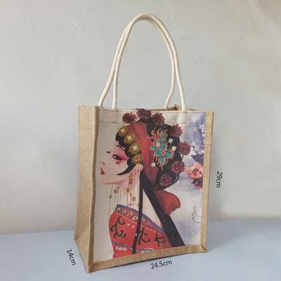 China BSCI Handled Jute And Canvas Bag Custom Shopping Bag for sale