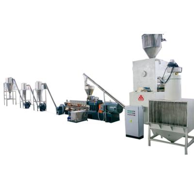 China 380V 50hz Double Screw Pellet Plastic Laminating Wood Extruder Machine for Production for sale