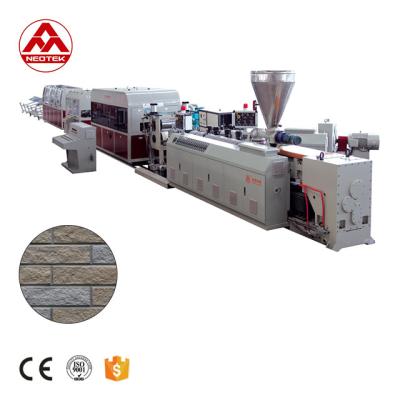 China Stable Performance PVC Stone Siding Extrusion Line with Granules Feeding System for sale