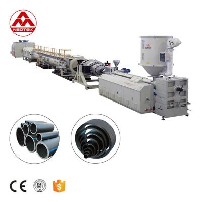 China LG250 Water Supply and Gas Supply PE Pipe Extrusion Line with Screw L/D Ratio of 33 1 for sale