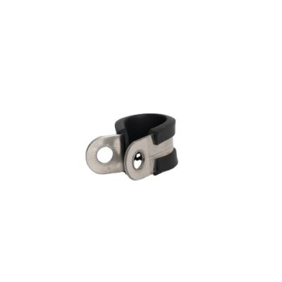 China Pipe Clamp Stainless Steel Pipe Clips EPDM Plastic Rubber Lined Pipe Clamp for sale