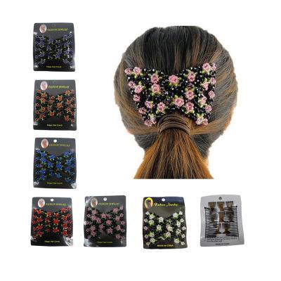 China Deco Fashion Banana Clip Comb Hair Clips Double Row Hair Claw For Women Hair Bun Head Accessories for Women for sale