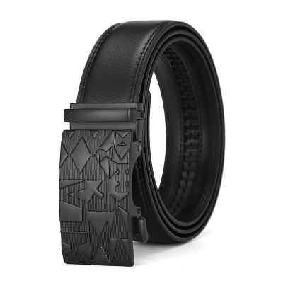 China Fashion.Casual.Business Customized Wholesale High Quality Automatic Buckle Split Men's Leather Belt Double Layer Cowhide for sale