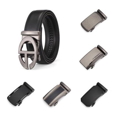 China Fashion.Casual.Business OEM Factory Wholesale Logo Custom Automatic Buckles Belts Classic Durable Split Leather Belt For Men for sale