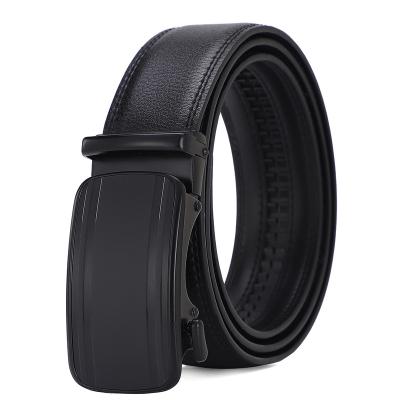 China Trend Double Layer Cowhide Made In China Popular Men's Belts Classic Everyday Models Automatic Buckle Belt Cowhide Leather Belt for sale