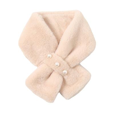 China 80cm Hairy Collar Scarf Scarf Winter Female Neck Protector With Cute Students Rabbit Fur Velvet Korean Version Of Warm for sale