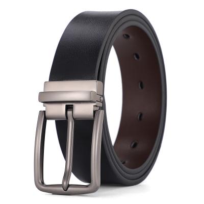 China Business Factory Wholesale Casual High Quality Waist Strap Vintage Design Pin Buckle Genuine Leather Belt For Men for sale