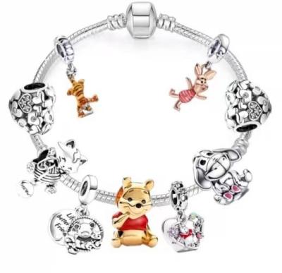 China Fashion charm Popular Ethnic style Amazon Hot New Tigger Bear Bead Bracelet Diiy Charm Bracelet For Men And Women High Quality Vintage Bracelets for sale