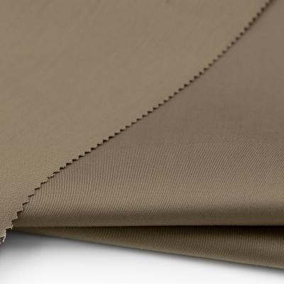 China Interlocking Stretch Khaki 100% Cotton And Elastane Cloth Fabric Uniform With 100% Cotton for sale