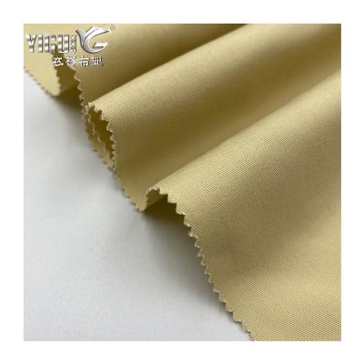 China Sustainable 180GSM Woven Twill Cotton Elastic Fabric Peach Finished for sale