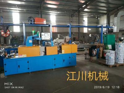 China JC1860 PLC Automatic Warning Buckle Cable Wire Winder Winding Machine PP Winding Packing Machine for sale