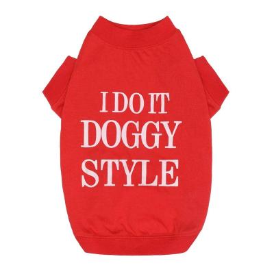 China Stocked Wholesales Custom Dog Clothes Custom Pet Clothes Summer Pet Clothes for sale