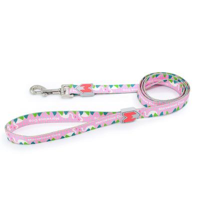 China Amazon Hot Product Stocked Multi Color Fashion Designed Sublimation Printed Straps Dog Leash For Pet for sale